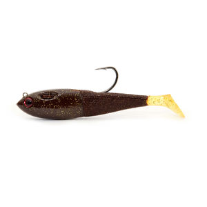 6in Fatty Swimbait - Spooltek - color:Root Beer