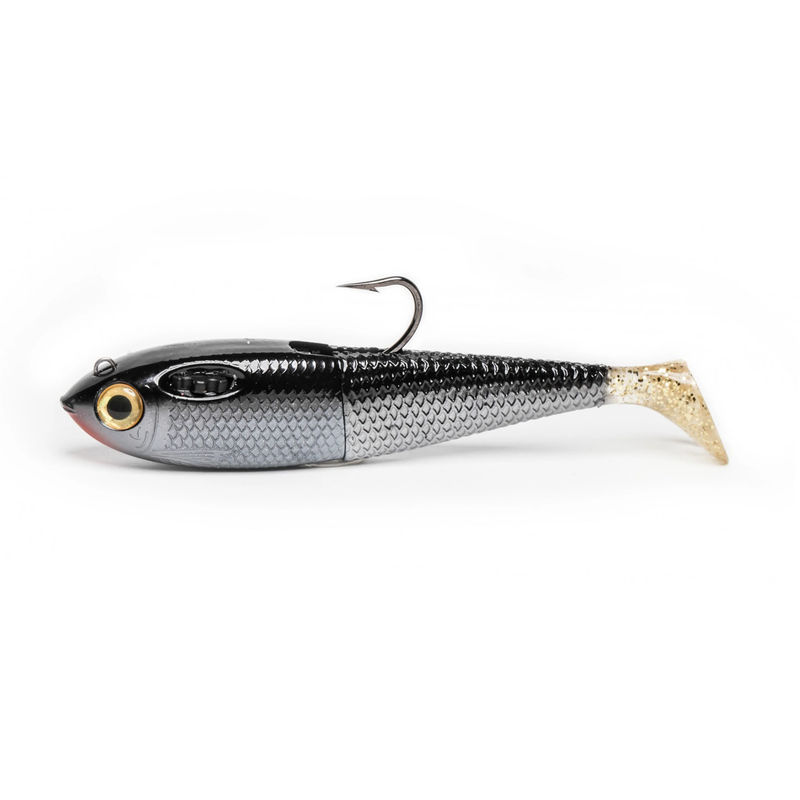 6in Fatty Swimbait - Spooltek - color:Gunsmoke
