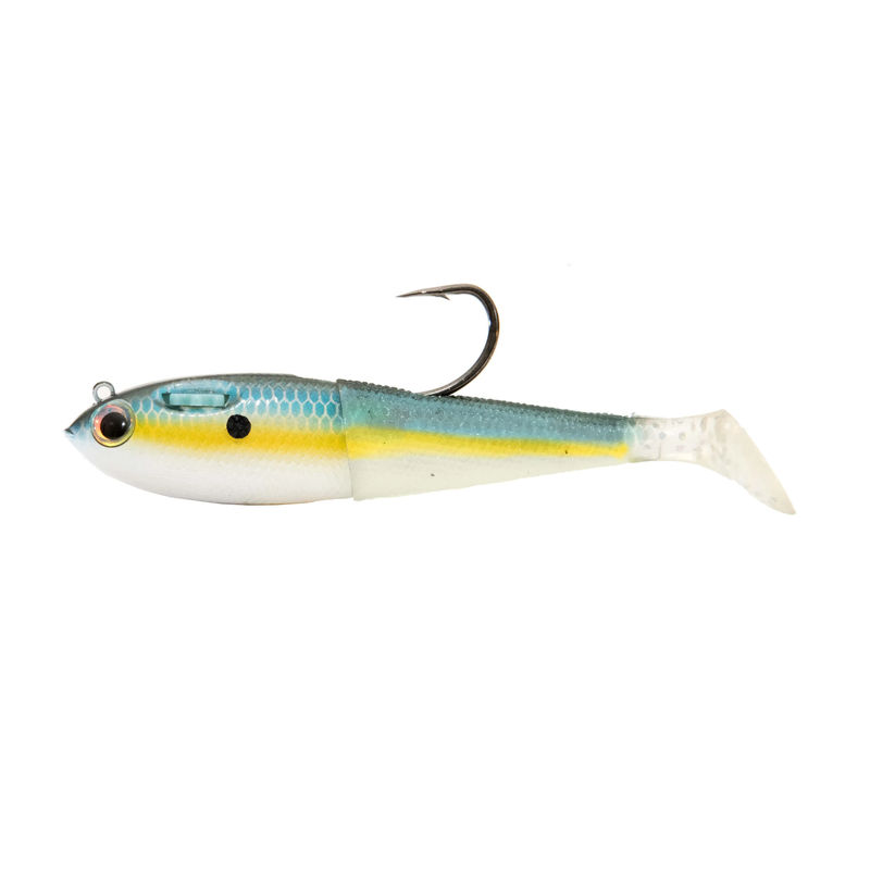 6in Fatty Swimbait - Spooltek - color:Threadfin Shad