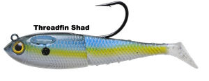 Spooltek 4 in - color:Threadfin Shad