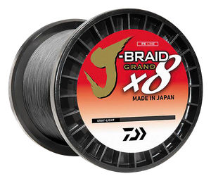 J-Braid Grand x8 Braided 15lb 3000yds - Daiwa - Color:Light Gray