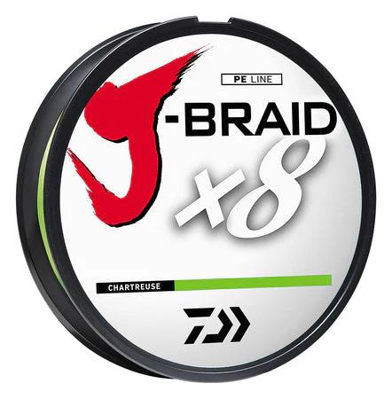 J-Braid x8 Braided 40lb 550yds - DAIWA - Color:Chartreuse