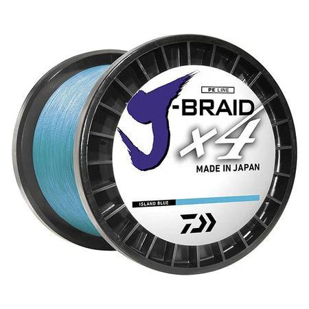 J-Braid x4 Braided Line 80lb 2700m/3000yd - DAIWA - Color:Island Blue