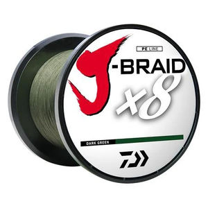 65lb 3000yds X8 J-Braid - Daiwa - Color:Dark Green