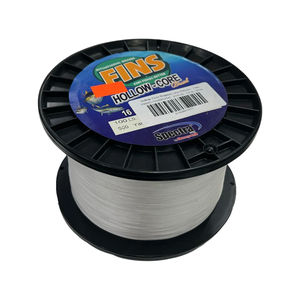 Hollow Core Braided Line 600yds - Fins - Test:100 lb - Color:White