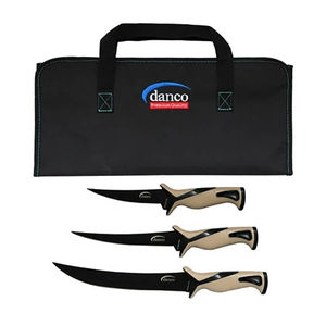 Pro Series 3 Knife Kit With Roll Up Case - Danco - Color:Sandstorm