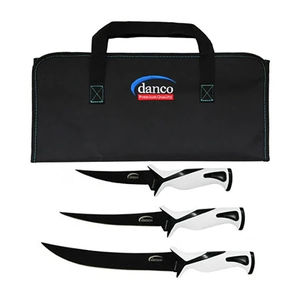 Pro Series 3 Knife Kit With Roll Up Case - Danco - Color:White