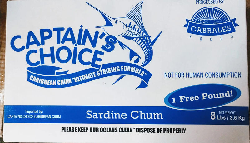 Chum 25Lb Captain's Choice - Frozen