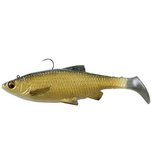 3D Baitfish Paddle Tail - Savage Gear - Color:Golden Shiner - Size:4" 3/8 oz