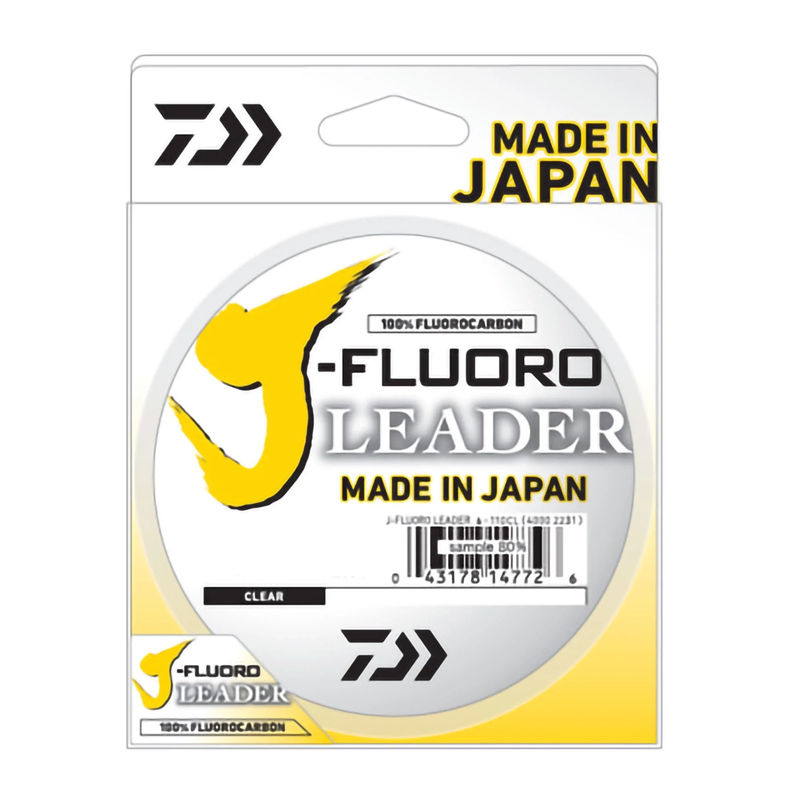 J-Fluoro Clear Fluorocarbon Leader 50 yd - DAIWA - Size:60 LB