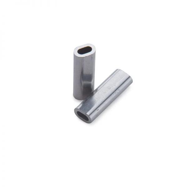 Oval Aluminum Leader Sleeve - Size:2.0x18