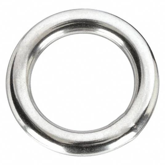 Solid Stainless Steel Welded Ring - Tournament Fish-N-Pac - Size:1 1/2" 6.0mm