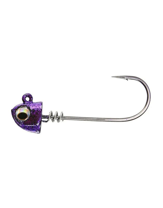 8" Jig Heads - NLBN - Weight:3/4oz - Color:Purple Haze