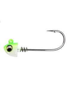 8" Jig Heads - NLBN - Weight:1-1/2oz - Color:Limesider