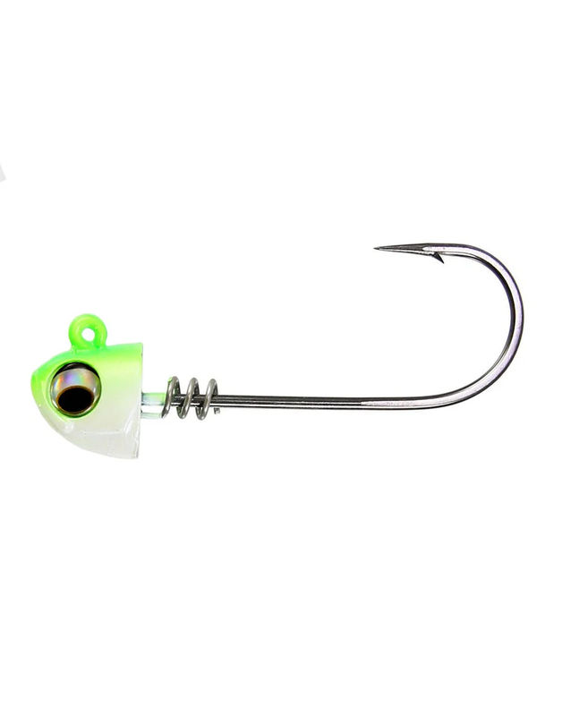 8" Jig Heads - NLBN - Weight:1oz - Color:Limesider
