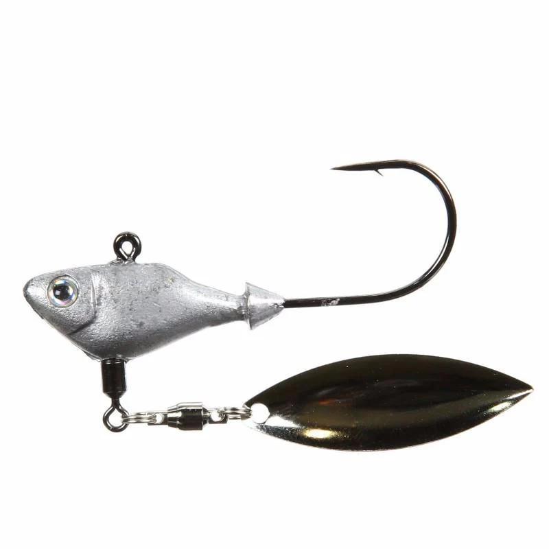 Fish Head Spin - 3/8 Spin Jighead - Size:Smokin Shad