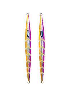 Stryke Collection / Slow Pitch Jigging - JYG - Color:Orange/Purple Glow - Size:140g