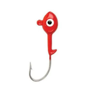 Barbed Jigheads - Size:1/4 oz - Color:Red