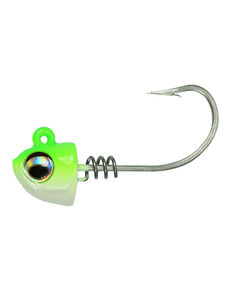 5" Jig Heads - NLBN - Color:Limesider - Weight:3/4oz