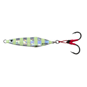 Squish Erratic Fall Jig - Savage Gear - Size:80g - Color:Silver Zebra Glow