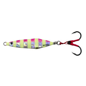 Squish Erratic Fall Jig - Savage Gear - Size:160g - Color:Pink Zebra glow