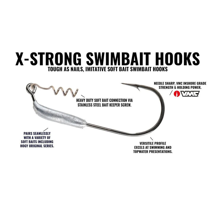 X-Strong Swimbait Hook 10/0 - Hogy - Style:Un-Weighted