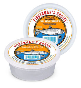Fisherman's Choice Hand Cut Baits 8oz - Bait:Salmon Strips 5-6in