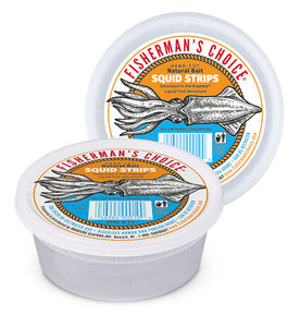 Fisherman's Choice Hand Cut Baits 8oz - Bait:Squid Strips 4-5in