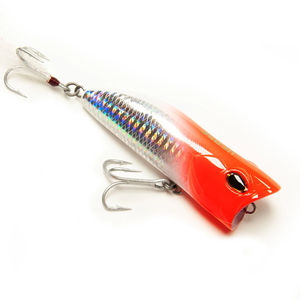 Baby Juggernaut 75 Popper Lure - VENSE - Color:Red Head Holo