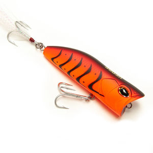 Baby Juggernaut 75 Popper Lure - VENSE - Color:Red Craw