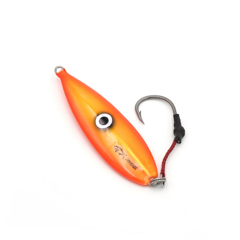 Flat Fall Jig - 170 GR Dancing Jimy - Jimy Jigs - Color:Orange Crush