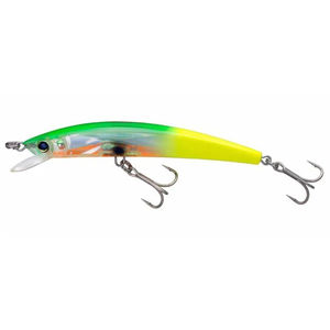 Crystal 3D Minnow - YO-ZURI - Color:Green Yellow/ Orange Belly - Size:5-1/4" 3/4 oz