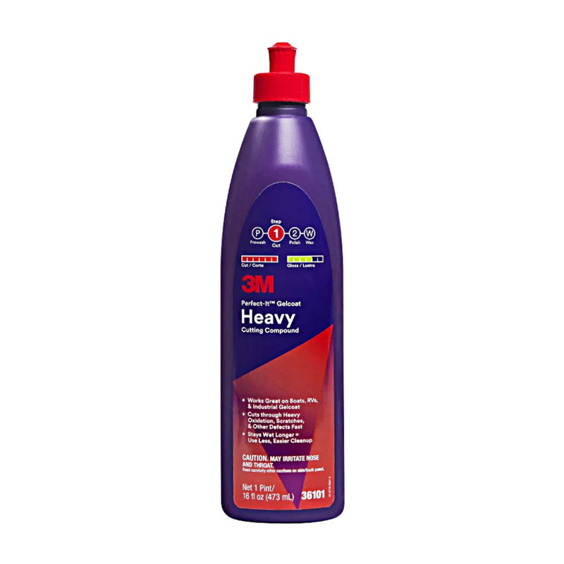 Perfect-It Gelcoat Compound + Wax 16 oz - 3M - Style:Heavy