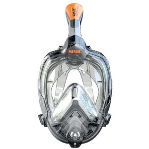 Libera Snorkeling Mask - Seac - Size:L/XL - Color:Black/Orange