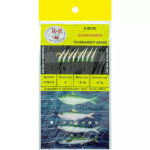 Tournament Grade Sabiki - R&R Tackle - Size:6 - Main Line:10 lb PGF6