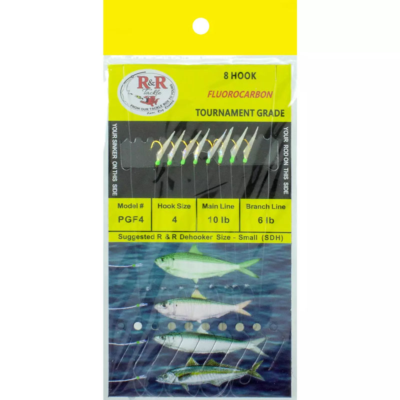Tournament Grade Sabiki - R&R Tackle - Size:8 - Main Line:13 lb