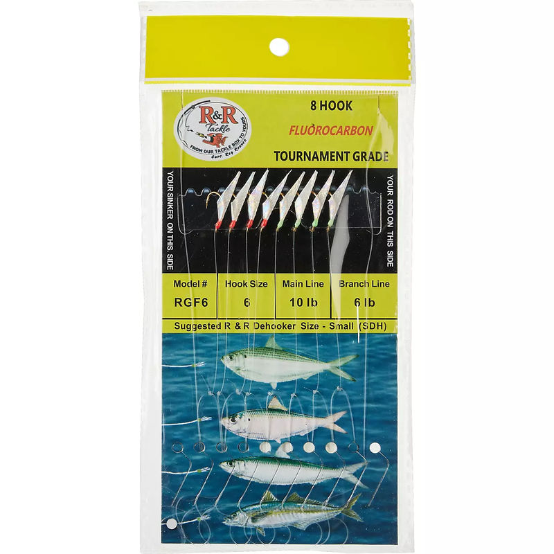 Tournament Grade Sabiki - R&R Tackle - Size:4 - Main Line:10 lb.