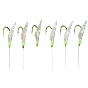 Hayabusa Sabiki Hage Fish Skin - Aurora - Green - Size:# 3