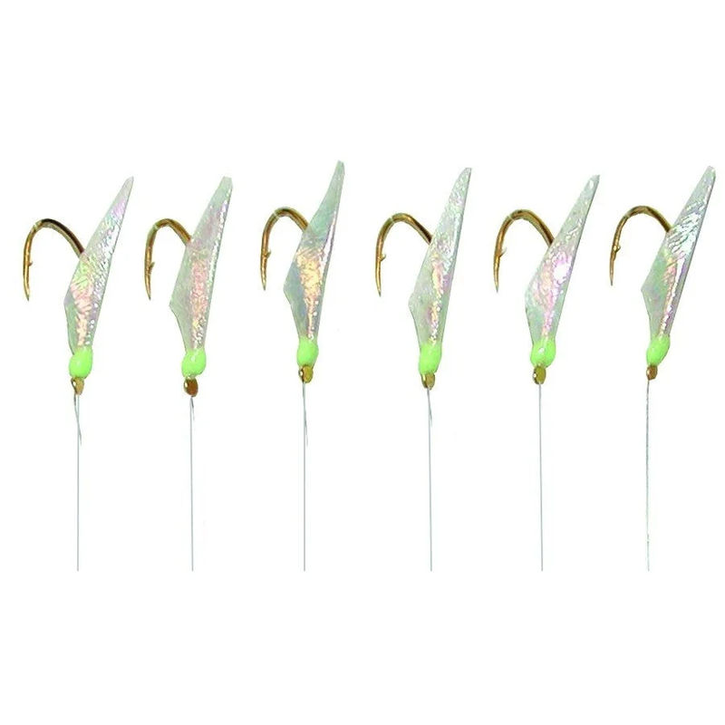 Hayabusa Sabiki Hage Fish Skin - Aurora - Green - Size:# 3