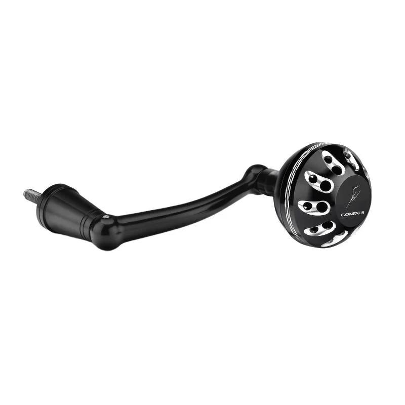 Plug&play Aluminum Power Handle for Penn Battle II&III - Gomexus - Color:Black/ Silver - Model:Battle III DX 1000-4000 65mm