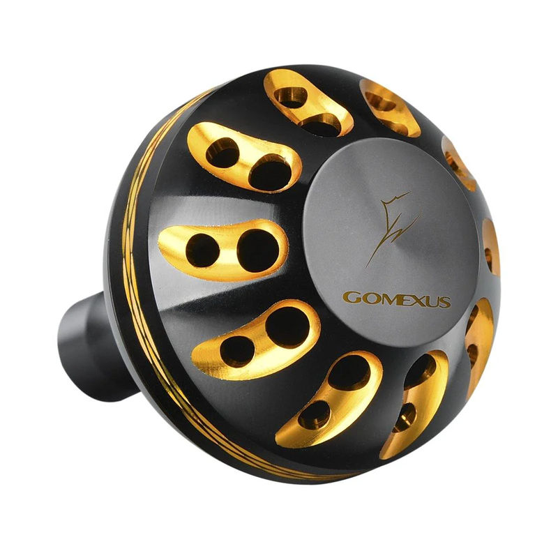 Aluminum Power Knob - GOMEXUS - Size:38mm - Color:Black & Gold - Fitment:Any Brand