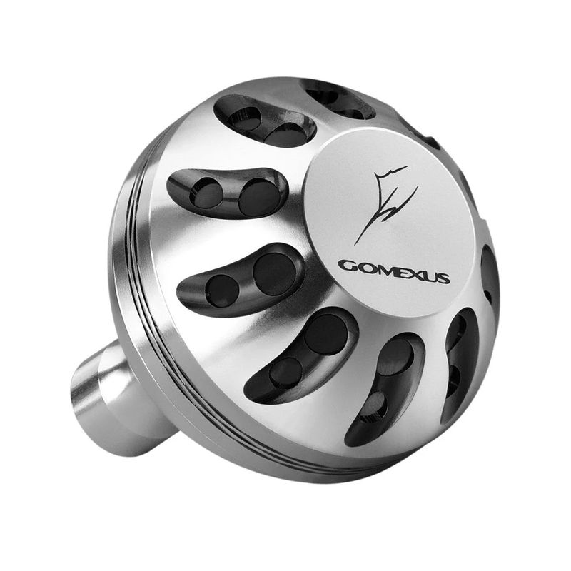 Aluminum Power Knob - GOMEXUS - Size:45mm - Color:Silver & Black - Fitment:Any Brand