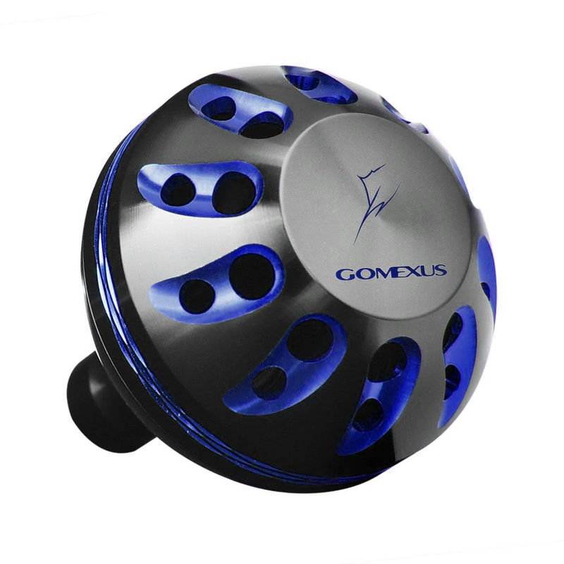 Aluminum Power Knob - GOMEXUS - Size:38mm - Color:Black & Blue - Fitment:Any Brand