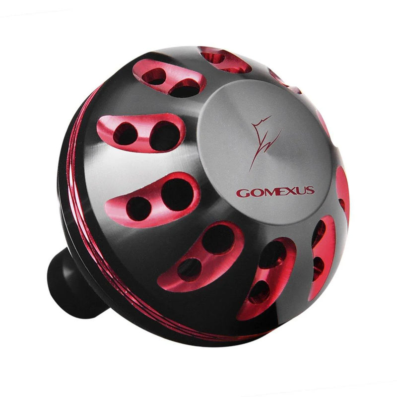 Aluminum Power Knob - GOMEXUS - Size:38mm - Color:Black & Red - Fitment:Any Brand