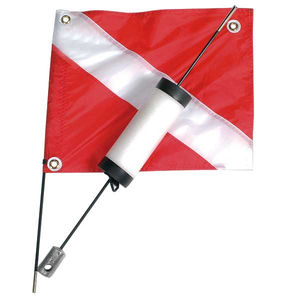 2-Piece Dive Buoy with Flag - Marine Sports Mfg - Size:Cylinder Buoy