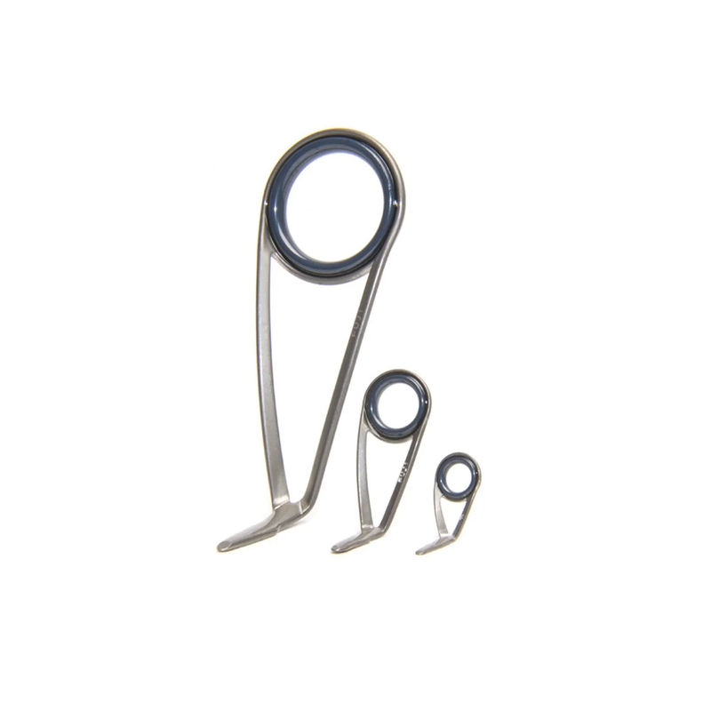 K-Series Single-Foot Spinning Guide - Fuji - Ring Material:FazLite - Color:Frosted Dark Gray BC - Size:8