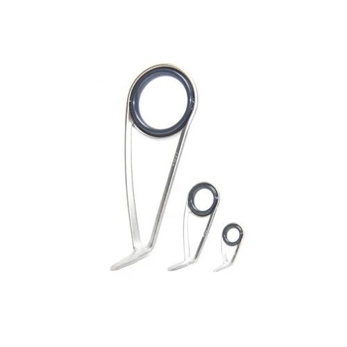 K-Series Single-Foot Spinning Guide - Fuji - Ring Material:FazLite - Color:Frosted Silver CC - Size:25