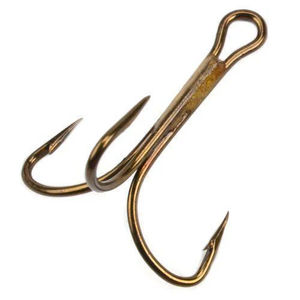 Treble Hook 3551-BR - Mustad - Size:1/0 - Qty:2 Pack
