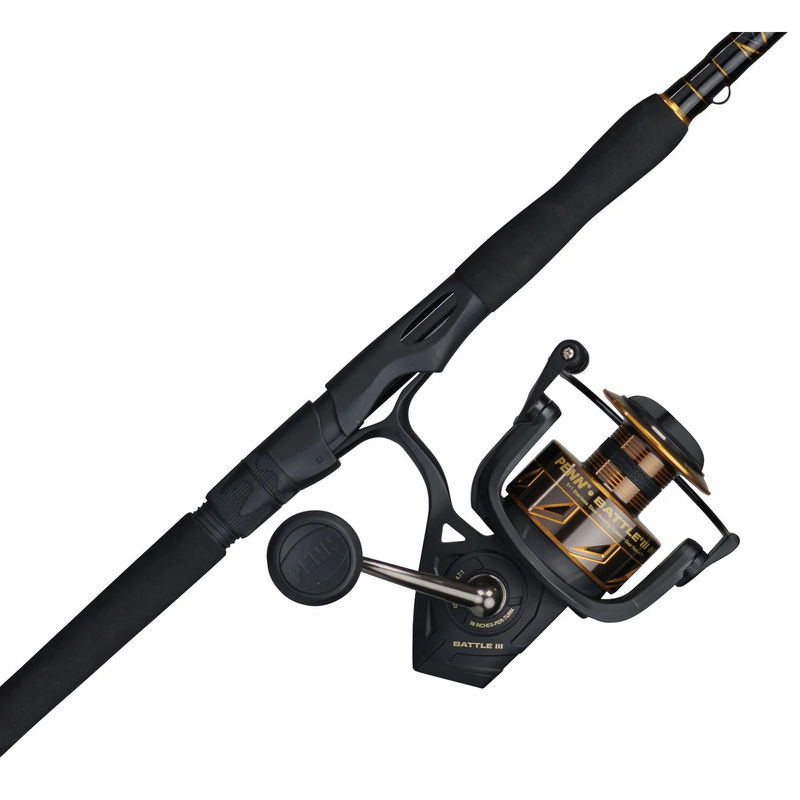 PENN Battle III Rod & Reel Combo - PENN - Size:8000 - Length:7' • 1pc - Action:Heavy