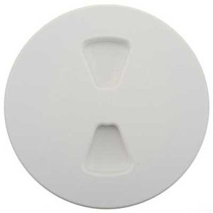 Deck Plates - Marpac - Style:Screw Out - Size:4" - Color:White
